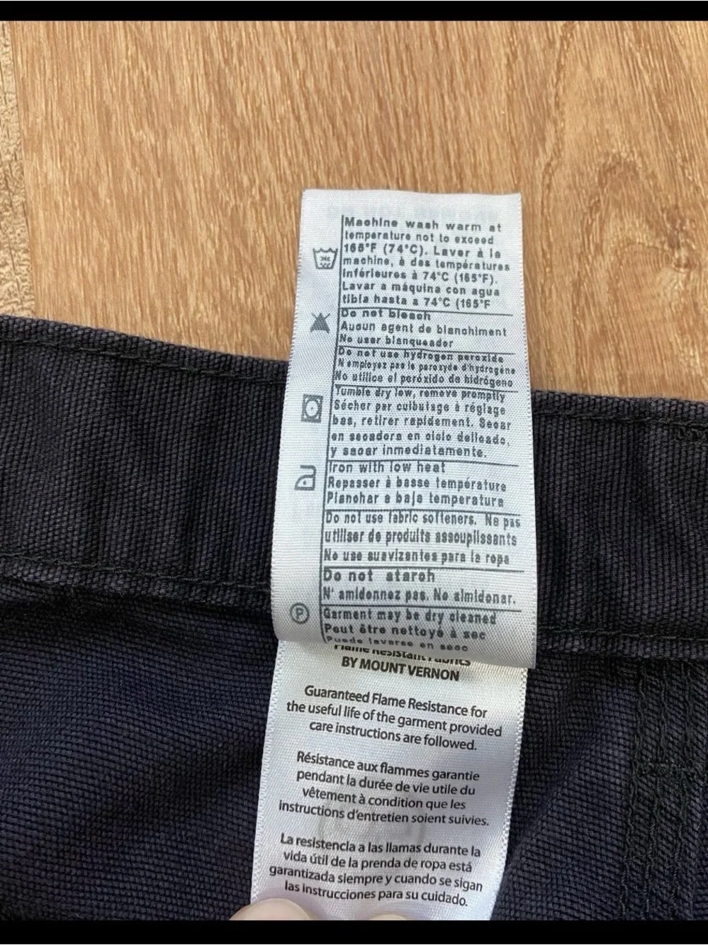 Carhartt FR Cargo Pants Mens 42x32 Black Fire Resistant CAT 2 FRB240-BLK